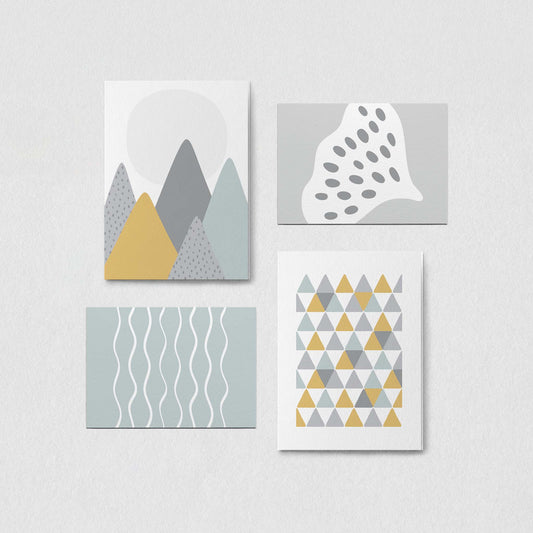 Peak Leaf Kunstdruck-Set, duck egg