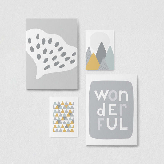 Bold Wonder Kunstdruck-Set, duck egg