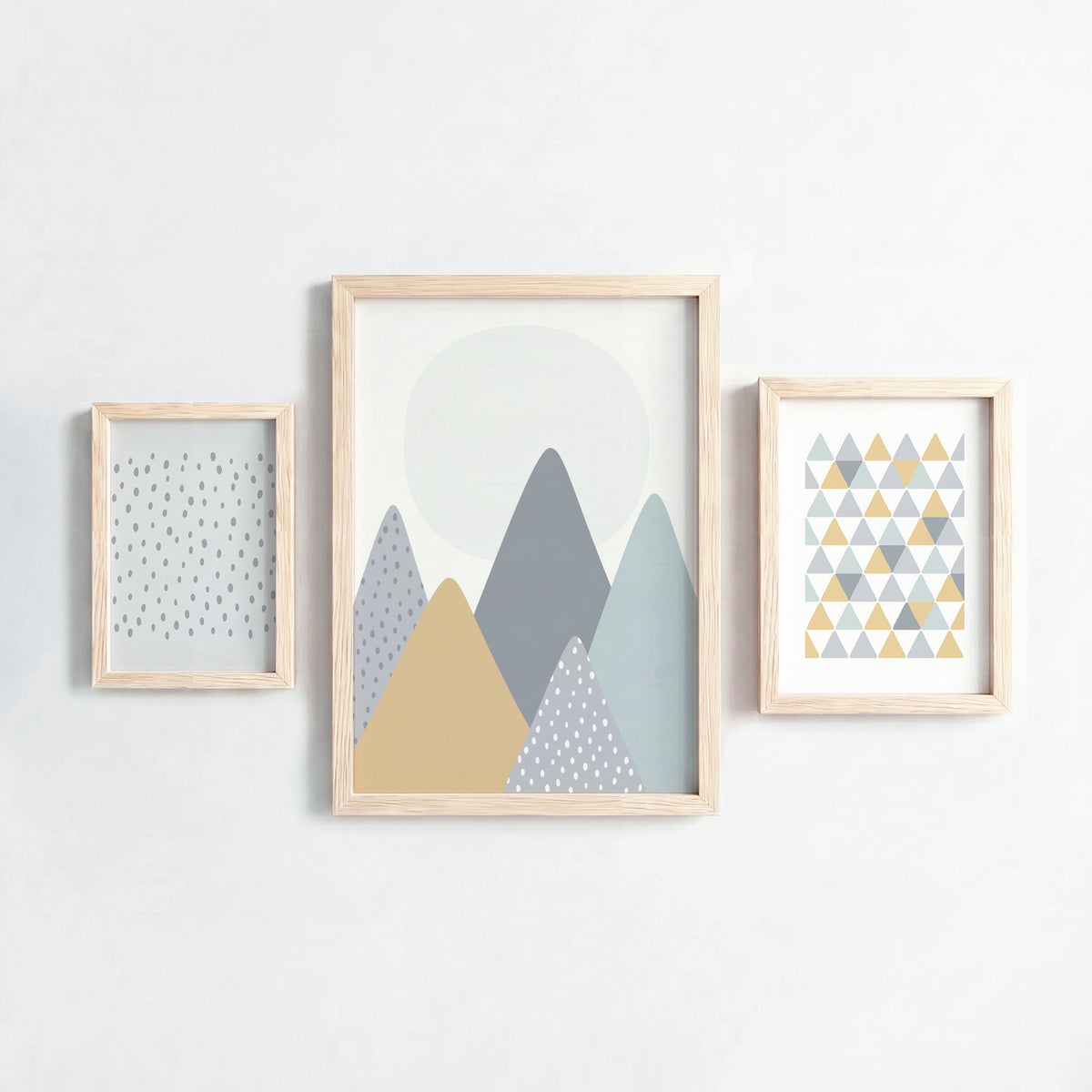 Summer Peaks Kunstdruck-Set, duck egg