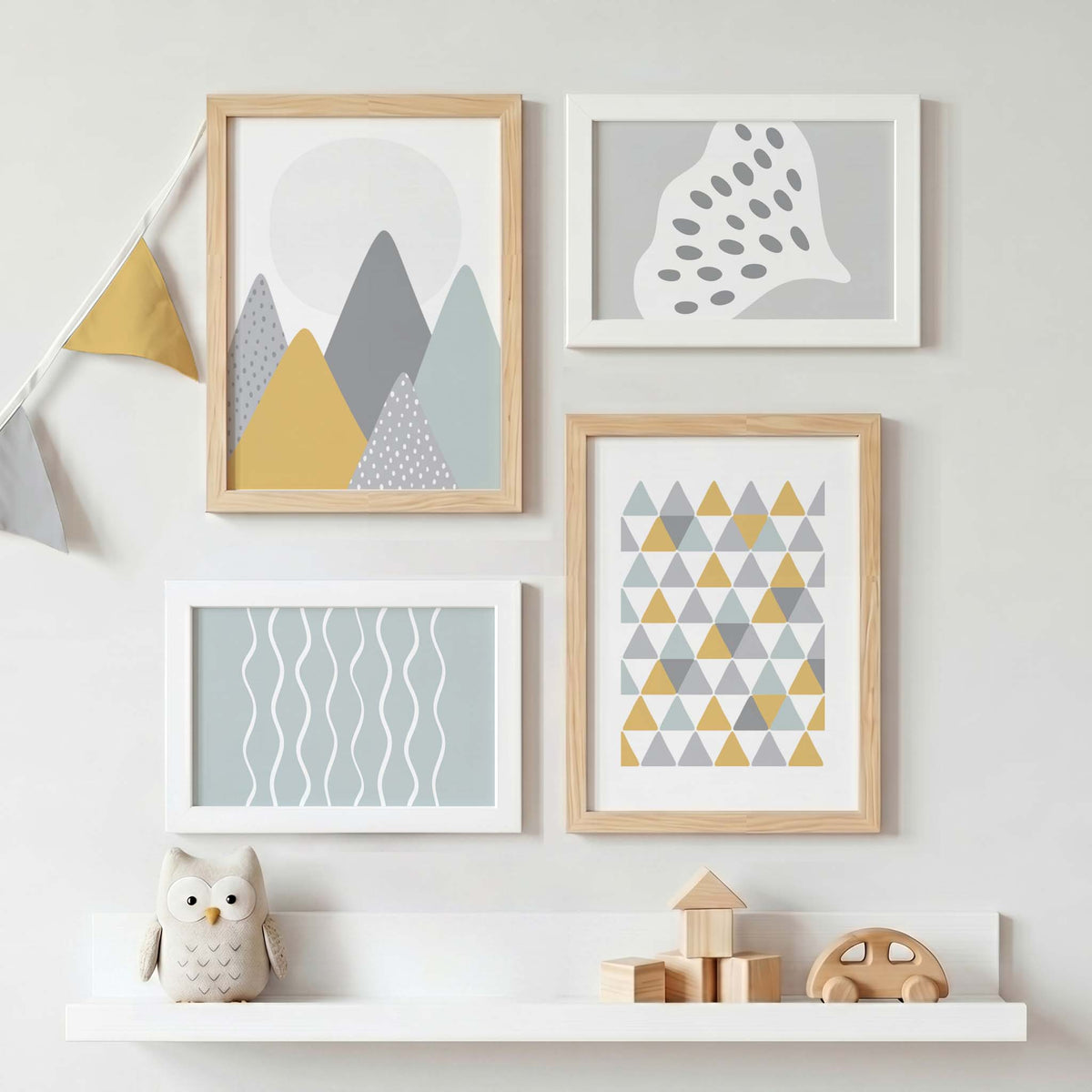Peak Leaf Kunstdruck-Set, duck egg