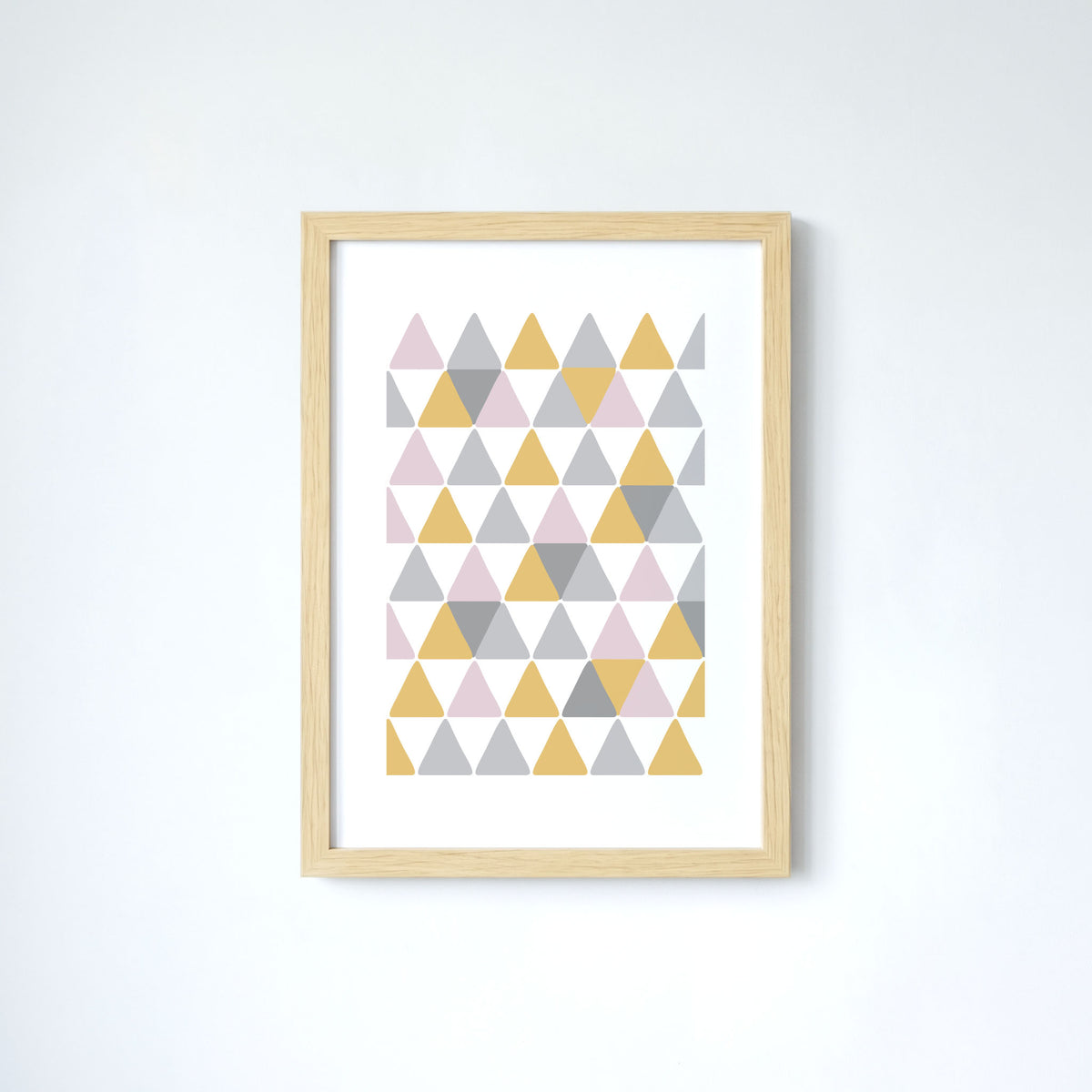 Hill Dusk Art Print Postcard, dusty rose