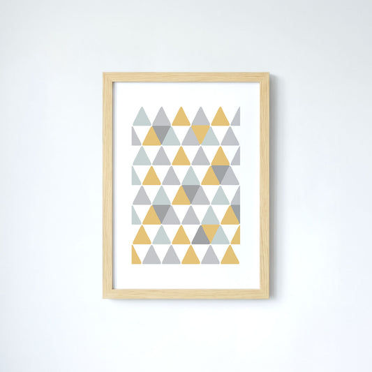 Hill Dusk Art Print Greeting Card, duck egg
