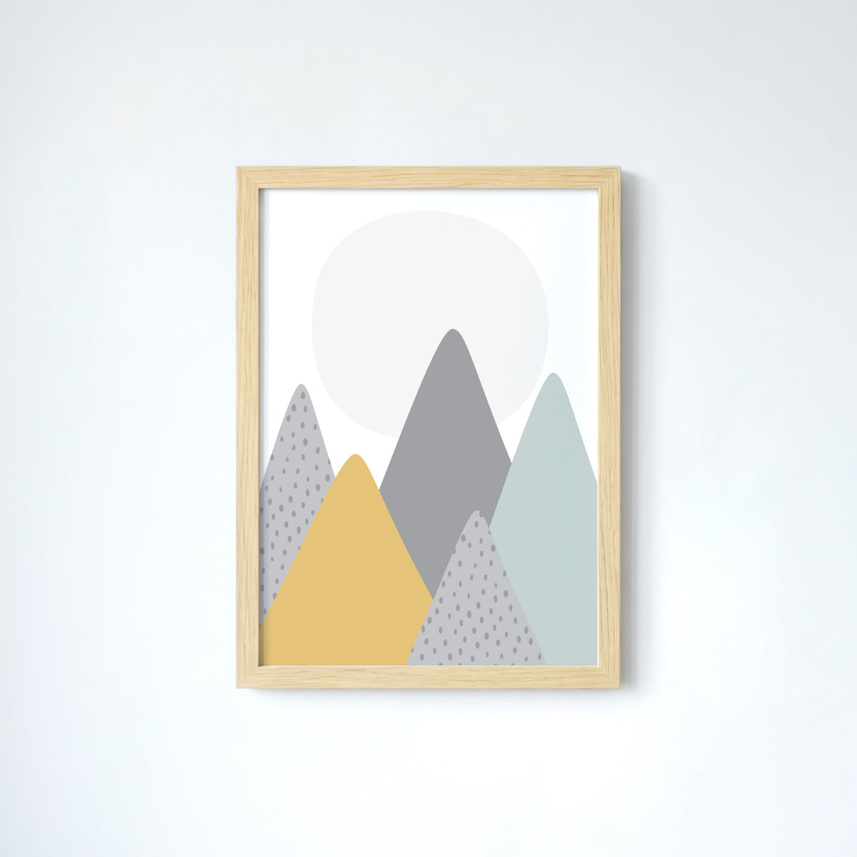 Summer Peaks Kunstdruck Postkarte, duck egg