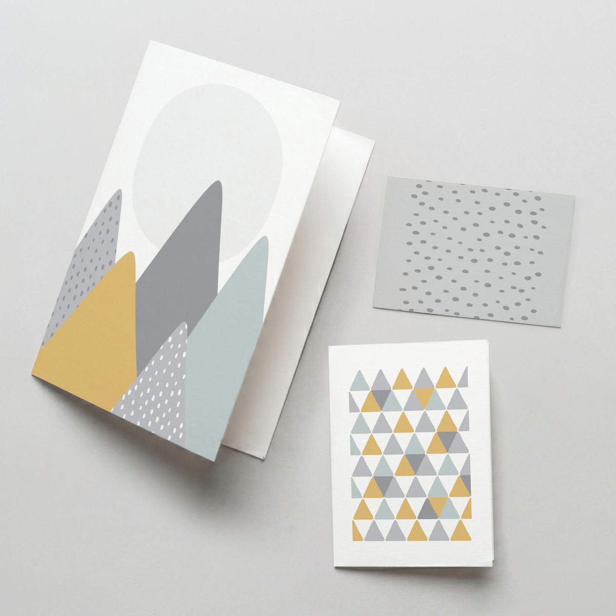 Summer Peaks Kunstdruck-Set, duck egg