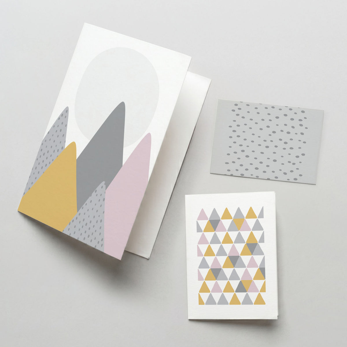 Summer Peaks Kunstdruck-Set, altrosa