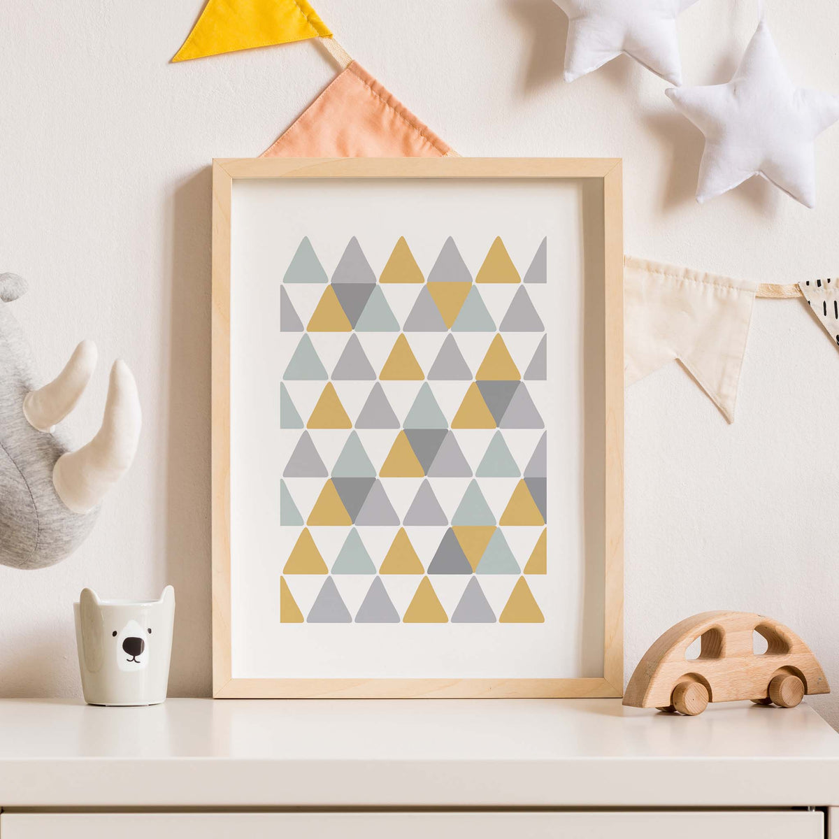 Hill Dusk Kunstdruck Postkarte, duck egg